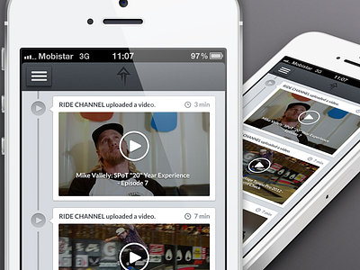 Skatematic App Redesign desig gray iphone skateboarding timeline ui