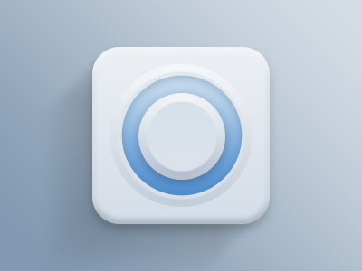 Icon For Practice bevels blue icon shadow