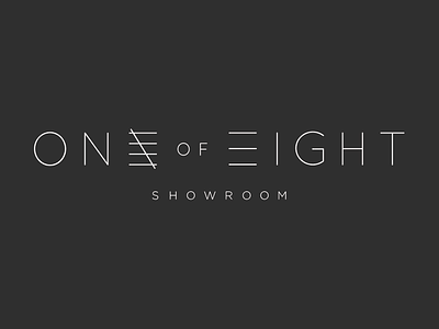 One of Eight Showroom Logo branding fashion fashion logo logo logo design showroom logo