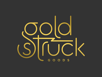 Gold Struck Branding Concept fashion branding fashion fashion logo identity logo