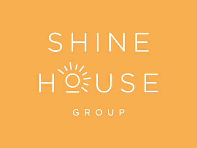 Shinehouse Final Logo Stacked branding branding design logo logo design sun logo