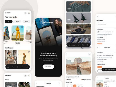 Ecommerce app - Mobile app app design online store store ui