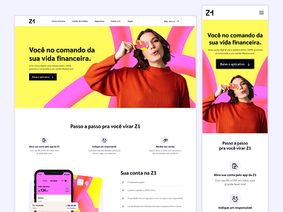 Banco Z1 — Redesign bank bank app credit card design interface mobile ui ui design ui mobile uiboost uidesign ux design uxui visual design