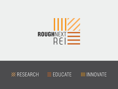 Roughnext REI | Brand Identity brand design brand identity branding clean creative design flat graphic design icon iconography logo logo design minimal minimalism minimalistic product typography ui visual visual identity