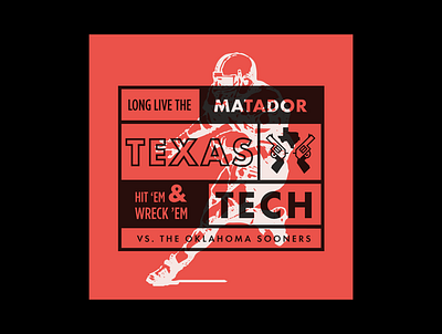 Gameday - Texas Tech - September 28, 2019 typography