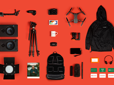 Flat Lay Photography for 12 Days of Filmmaking Giveaways design flat lay photography