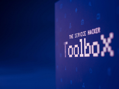 The Service Hacker Toolbox branding illustration package design