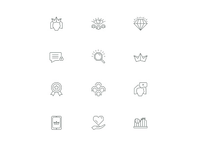 Mama Mentors Icon Set branding design icon icon set iconography