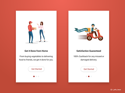 Onboarding cashback daily ui 020 daily ui design challenge delivery app delivery service express delivery home delivery mobile app onboarding screen onboarding screens onboarding ui online deliery pickup
