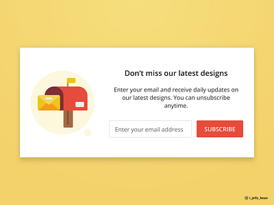 Subscribe daily ui 023 daily ui design challenge newsletter notification subscribe button subscription update web app web application