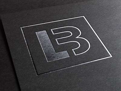 LB Silver Stamping Logo Mockup