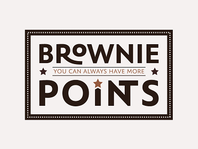Brownie Points logo food logo design logos