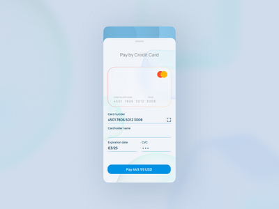 Credit Card Checkout – Daily UI #002 app card credit card checkout creditcard dailyui ui ux