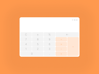 Calculator – Daily UI #004 app calc dailyui macos mathematics maths ui