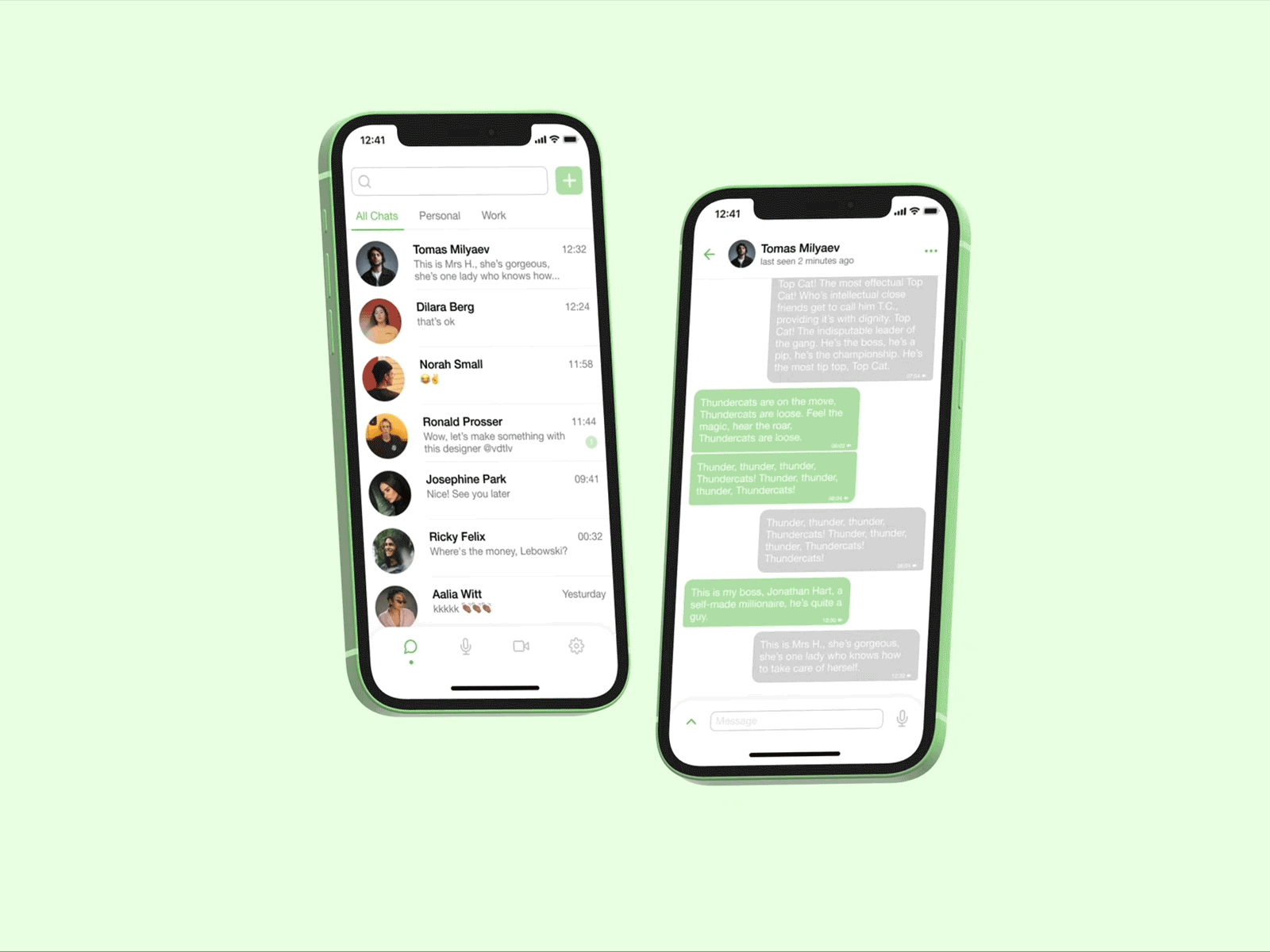 Direct Messaging – Daily UI #013 app dailyui design gif messages phtoshop spline ui ux