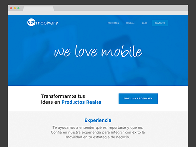 Mobivery 2.0 blue client mobivery web webdesign