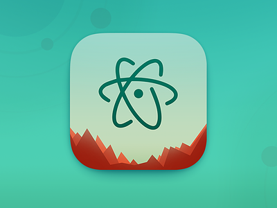 Atom App Icon app icon atom dev green icon ios