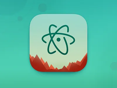 Atom App Icon app icon atom dev green icon ios