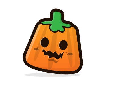 Candy illustration halloween candy orange
