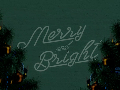 Merry and Bright Neon Christmas Lights advent animation christmas design editorial illustration gif illustration modern motion design neon neon light neon sign typeography