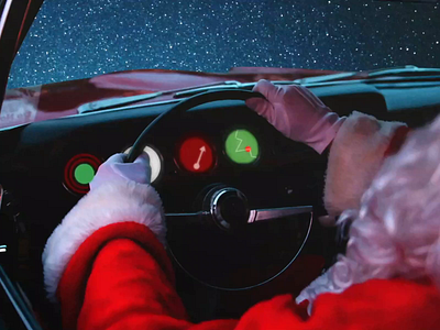 Santa's Ride advent animation christmas design holidays illustration motion design