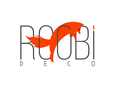 Roobi fox deco logo design animals fox foxlogo illustration logo logodesign logotype nature orange