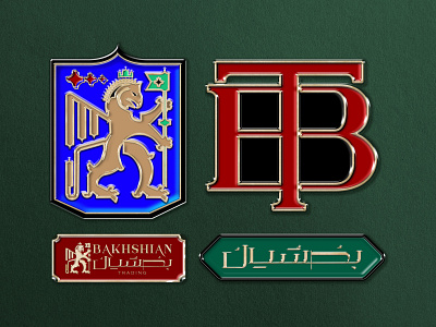 bakhshian logo iron badge design