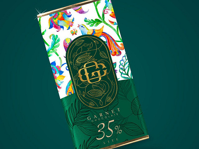 garnet chocolate packaging design