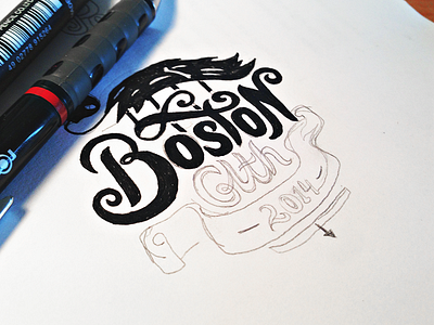 Boston Sketch design nss sketch sketch 2 sketching typography