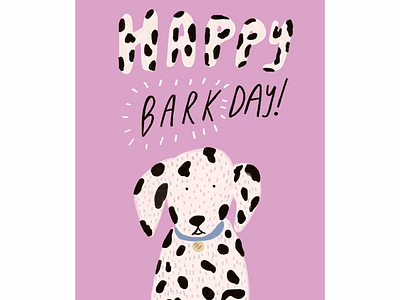 Bark day gouache illustration