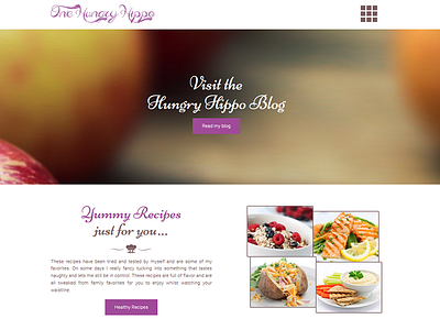 One Hungry Hippo blog blogging website design