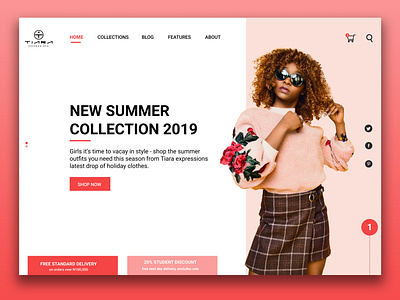 Tiara Expression  landing page