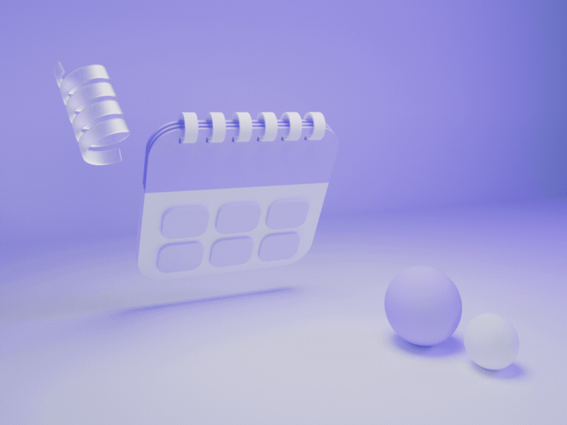 3D Calendar icon animation 3d animation cinema 4d design icon redshift