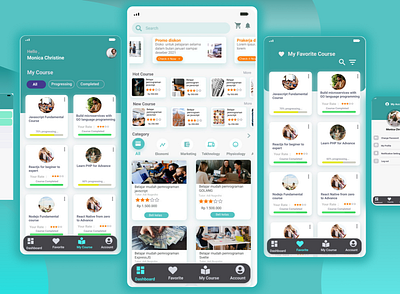 UI/UX Design for Online Course mobile design mobile design for online course online course online learning uxux mobile learning