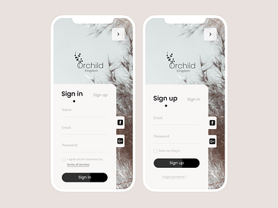 Sign up Sign In app