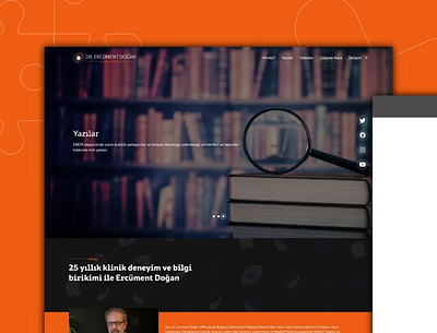 Dr. Ercüment Doğan | Kişisel Web Sitesi interface ui user interface ux uıux web web site