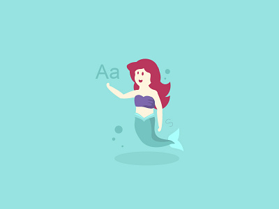 Ariel // Arial arial ariel disney disney princess illustration name game vector