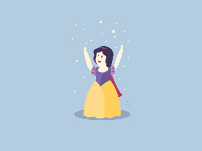 Snow White // Snow disney disney princess illustration name game snow snow white vector