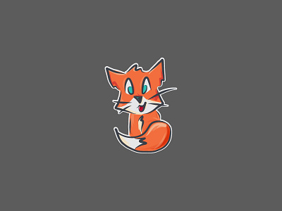 Fox Doodle adobe draw fox illustration orange vector