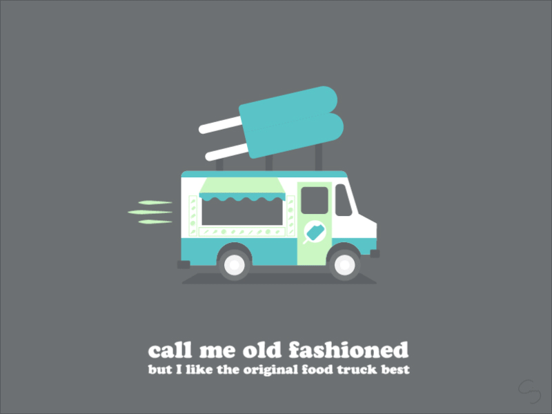 Fan of the Old Favorites after effects animation food truck gif