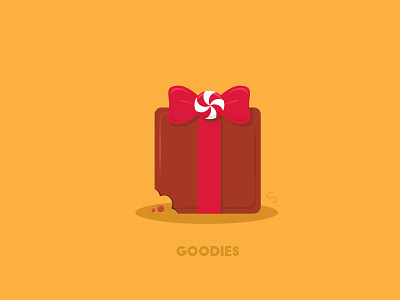 Holidays - Goodies candy chocolate christmas goodies holidays illustration present series vector visual pun