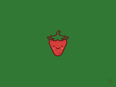 Cute Japan - Day 10, Strawberry Picking in Yame chibi cute design fruit garden icon illustration japan kawaii strawberry travel vector