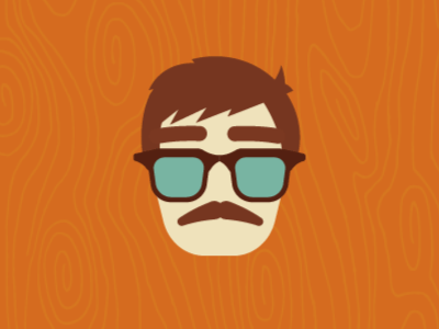 The Hibbard 1970s after effects animation eyebrows face gif glasses mustache random retro silly vector