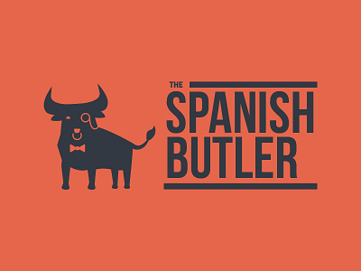 The Spanish Butler - Bull bow tie bull butler friendly funny latin monocle spanish spanish butler vector