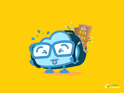 Happy SysAdmin Day!! Backpack bakcpack carry check website cute effort happy illustration sysadmin tech thaddeus vector wires