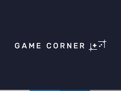 Game Corner Alt Logo branding controller corners crop marks game game corner gaming logo minimal vector