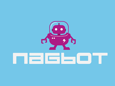 Nagbot logo alien beep branding character design illustration logo robot vector