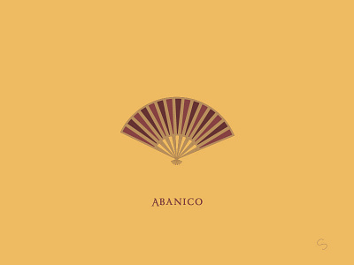 I'm a fan of Spain abanico adventure espana fan heat illustration minimal spain spanish summer travel vector