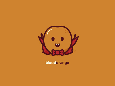 Blood Orange blood cape costume cute design food foodie buddies fun halloween happy icon illustration inktober minimal orange pun spooky teeth vampire vector