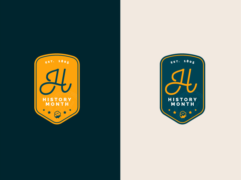 Huntsville History Month (unused design) alabama huntsville badge design cotton badge branding icon logo travel minimal illustration vector
